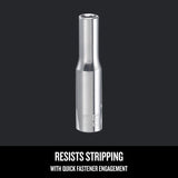 Craftsman 5.5 mm X 1/4 in. drive Metric 6 Point Deep Socket