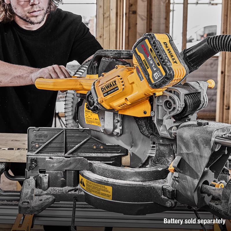 DeWalt 60V MAX Flexvolt 12 in. Cordless Brushless Dual-Bevel Sliding Compound Miter Saw Tool Only