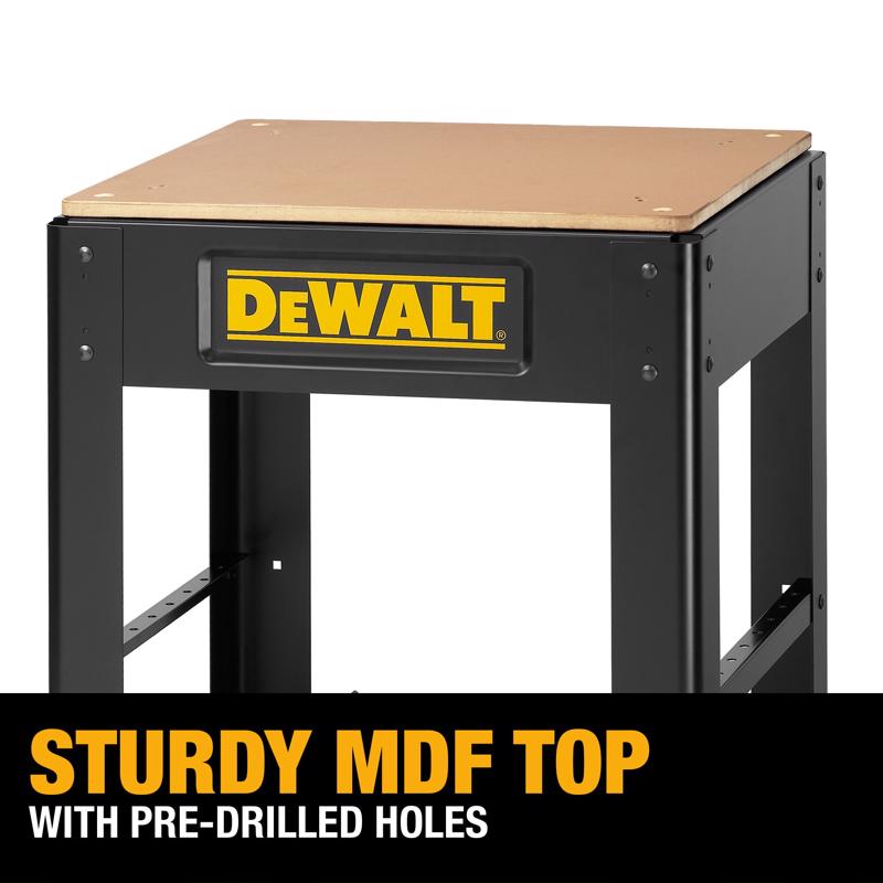DeWalt 24 in. L X 30 in. H X 22 in. W Mobile Thickness Planer Stand Black