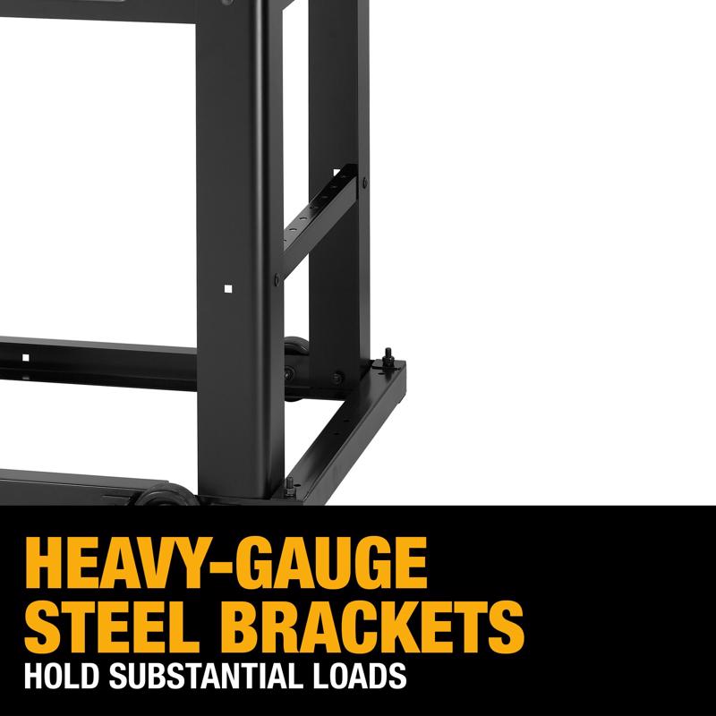 DeWalt 24 in. L X 30 in. H X 22 in. W Mobile Thickness Planer Stand Black