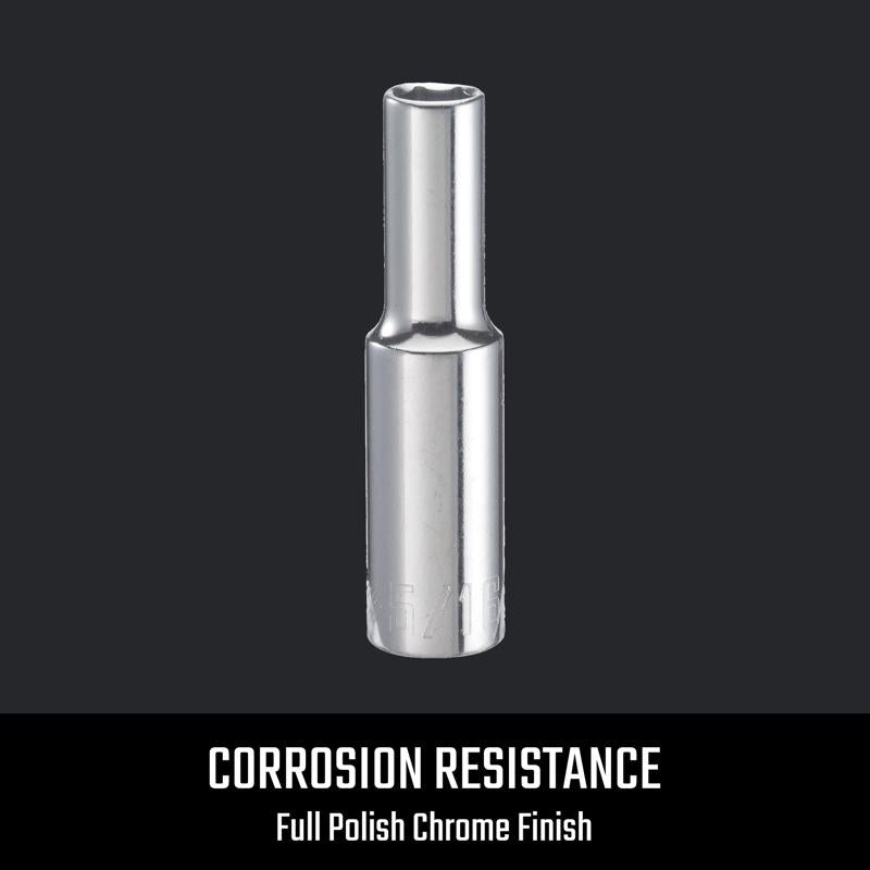 Craftsman 5/16 in. X 3/8 in. drive SAE 6 Point Deep Socket 1 pc