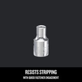Craftsman 4-1/2 mm X 1/4 in. drive Metric 6 Point Shallow Socket 1 pc