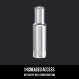 Craftsman 8 mm X 3/8 in. drive Metric 6 Point Deep Socket 1 pc