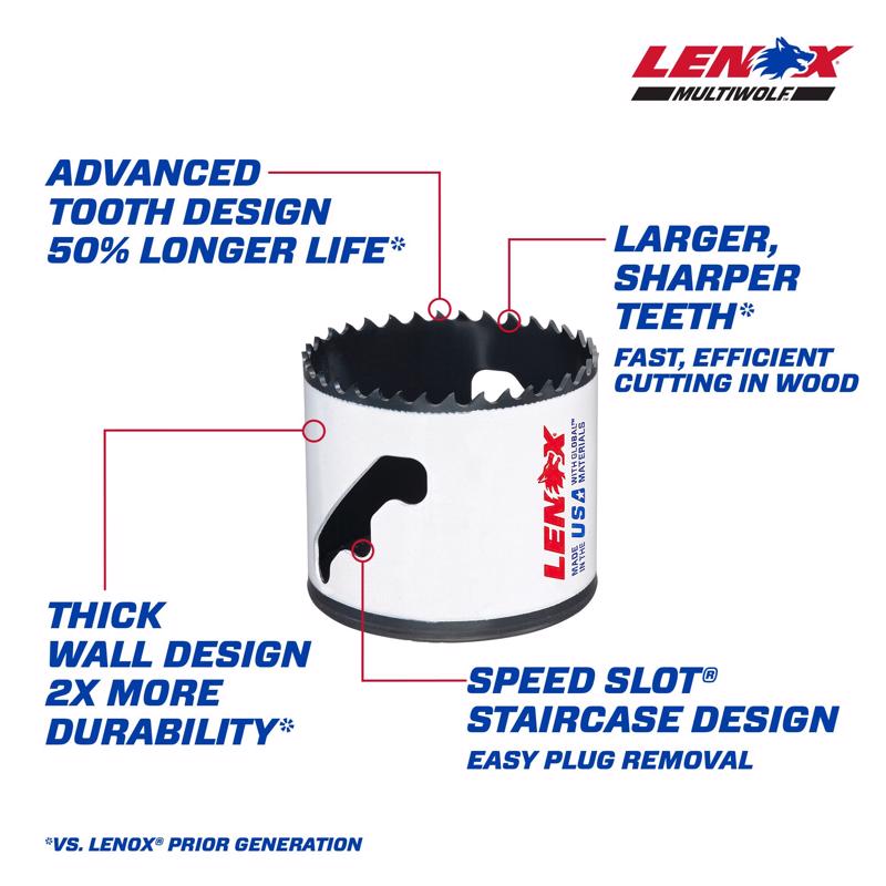 Lenox Speed Slot 2-3/8 in. Bi-Metal Hole Saw 1 pk