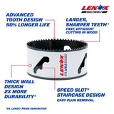 Lenox Speed Slot 4 in. Bi-Metal Hole Saw 1 pk