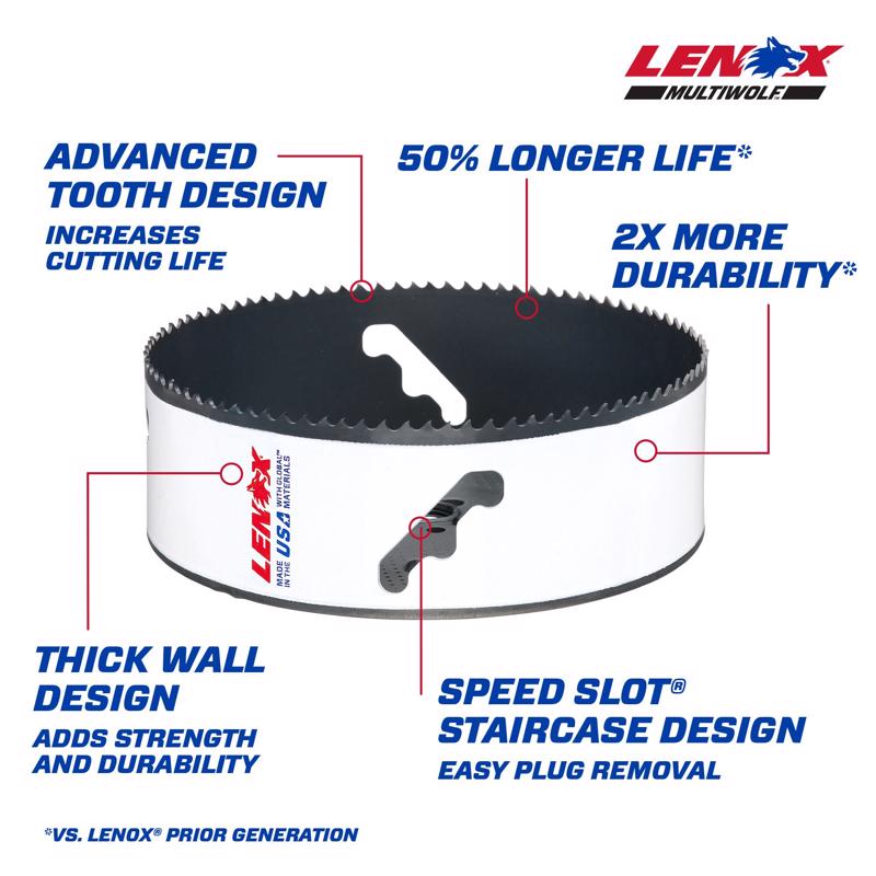 Lenox Speed Slot 6 in. Bi-Metal Hole Saw 1 pk