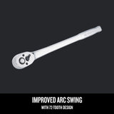 Craftsman 3/8 in. drive Metric Pear Head Long Handle Ratchet 72 teeth