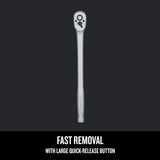 Craftsman 3/8 in. drive Metric Pear Head Long Handle Ratchet 72 teeth