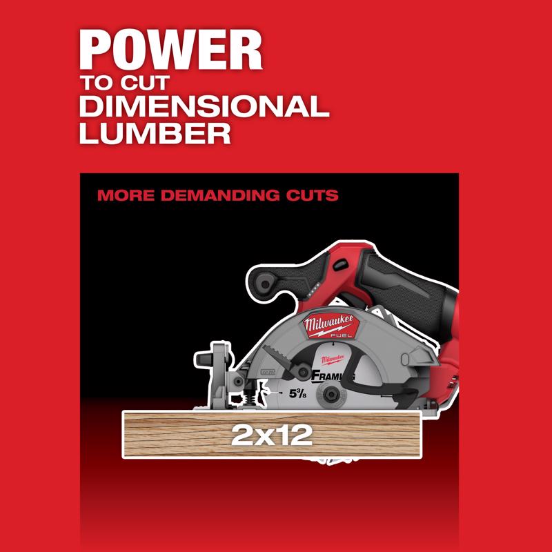 Milwaukee M12 Fuel 5-3/8 in. Cordless Brushless Circular Saw