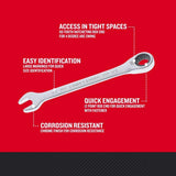 Craftsman 12 Point SAE Ratcheting Box Wrench Set 20 pc