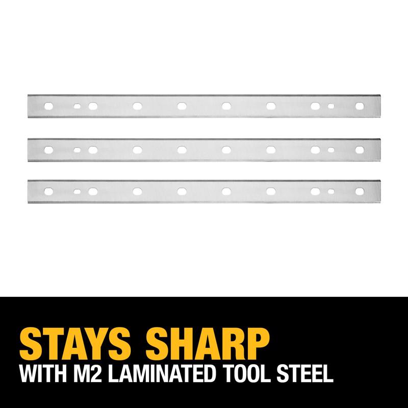 Dewalt 13 in. L Steel Planer Knife Set Double-Edged 2 pk
