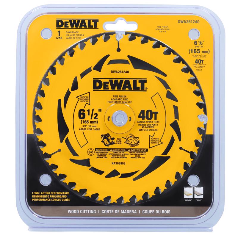 SAW BLADE 6-1/2"X40T