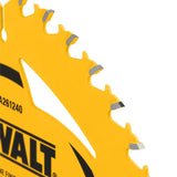 DeWalt 6-1/2 in. D X 5/8 in. Tungsten Carbide Tipped Circular Saw Blade 40 teeth 1 pk
