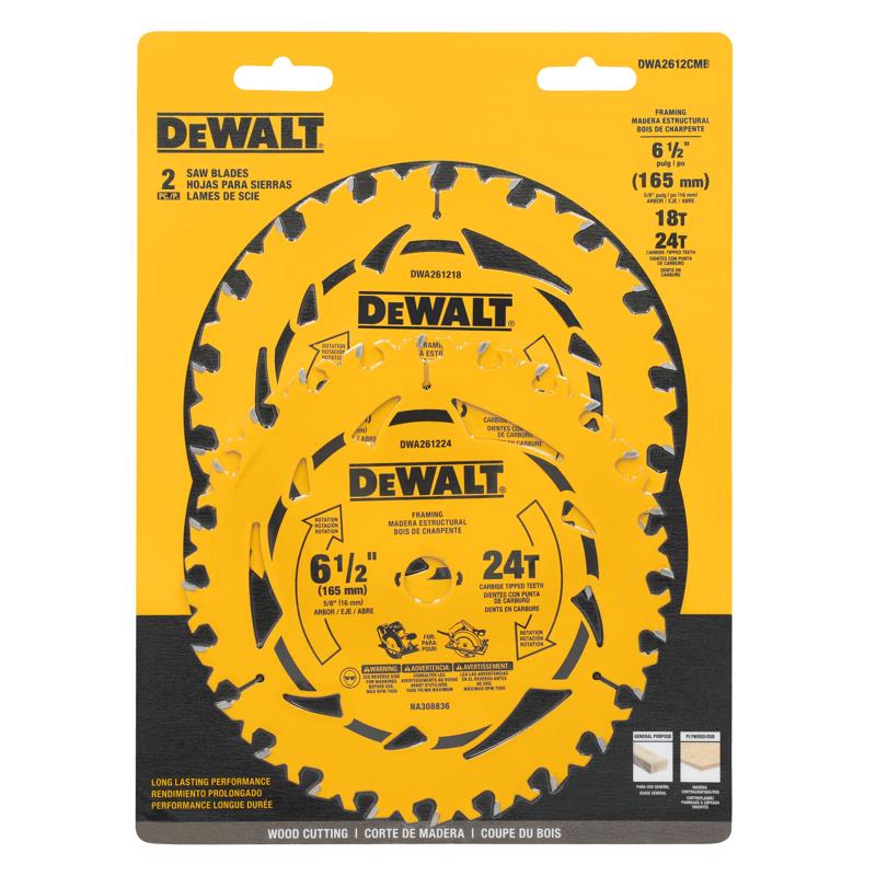 SAW BLD 6-1/2" SET 2PK