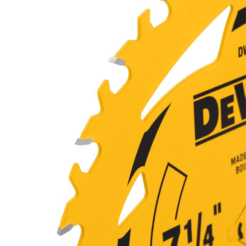 DeWalt 7-1/4 in. D X 5/8 in. Tungsten Carbide Tipped Circular Saw Blade 24 teeth 1 pk