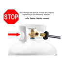 Flame King 500K BTU With Piezo Ignitor Weed Burner Weed Torch Kit 1 pc Propane