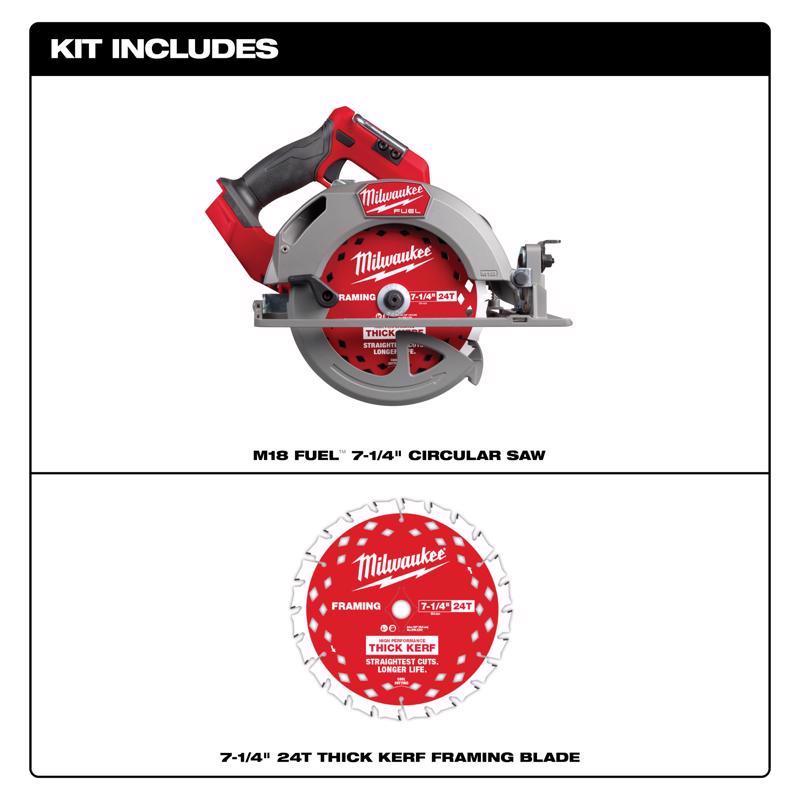 Milwaukee 7-1/4 in. Cordless Circular Saw Tool Only