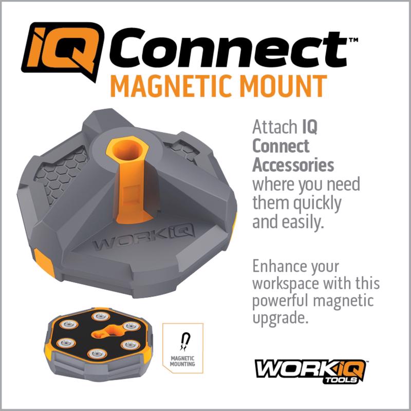 Work IQ Connect - Magnetic Mount Die Cast Aluminum Action Vise