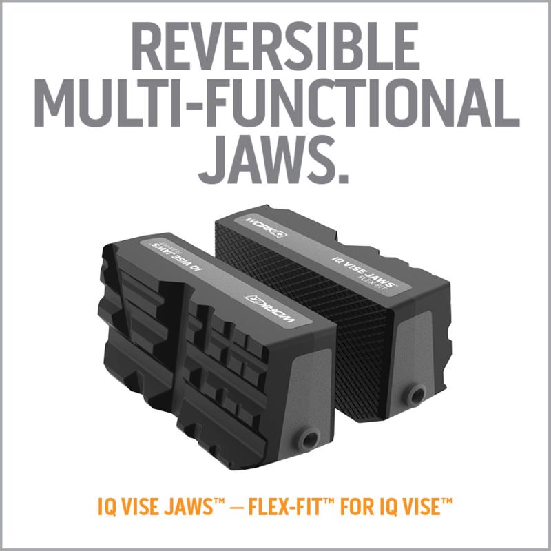 Work IQ Vise Jaws Flex Fit Die Cast Aluminum Vise