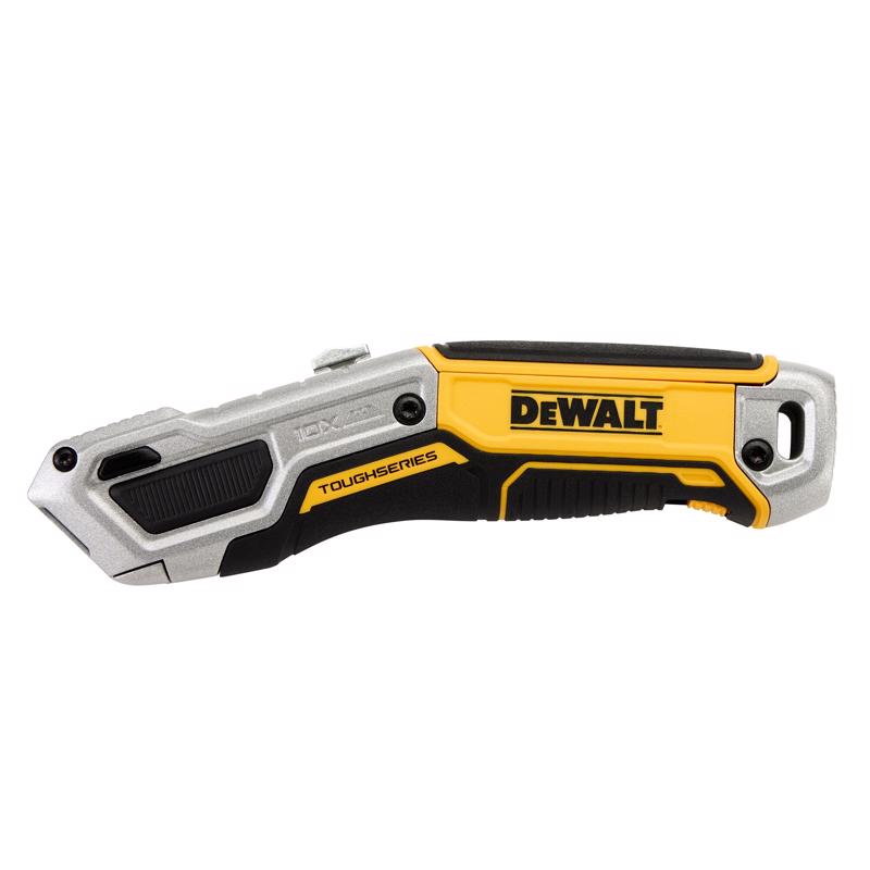 DeWalt Toughseries 2.40 in. Sliding Utility Knife Black/Yellow 1 pc