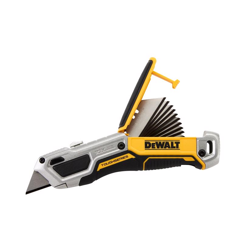 DeWalt Toughseries 2.40 in. Sliding Utility Knife Black/Yellow 1 pc