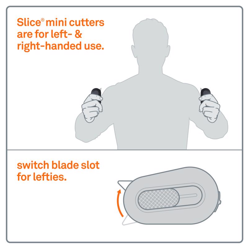 Slice Sliding Box Cutter Black 1 pc