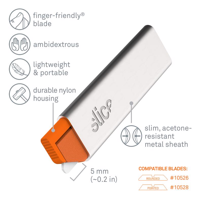 Slice 6.17 in. Box Cutter Silver 1 pc