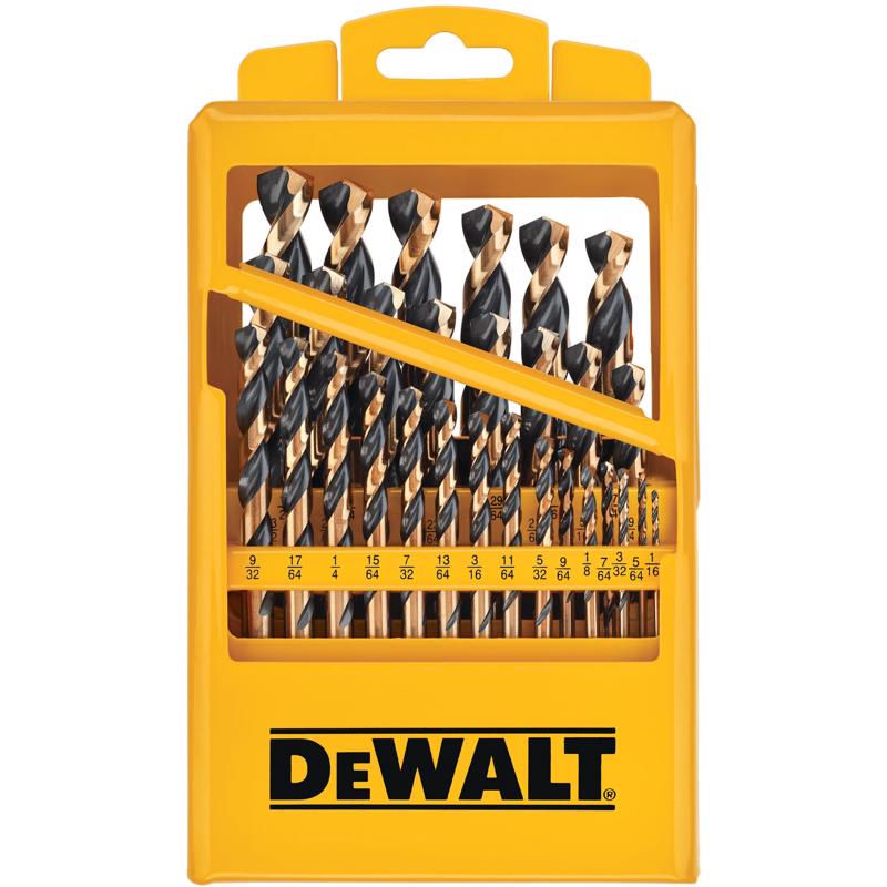 DeWalt Black Oxide Drill Bit Set Straight Shank 29 pc