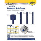 QEP 1/4 in. Diamond Staright Hole Saw 1 pk