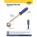 QEP Diamond-Coated Tile Double Cut File 1 pk