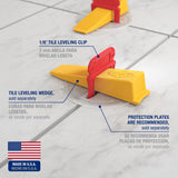 QEP Xtreme 1.29 in. H X 0.13 in. W Plastic Tile Leveling Clips 500 pc