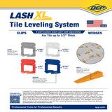 QEP Xtreme 1.29 in. H X 0.13 in. W Plastic Tile Leveling Clips 500 pc