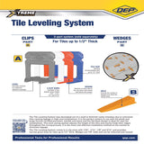 QEP Xtreme 1/16 in. H Plastic Tile Leveling Wedge 500 pc
