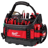Milwaukee Packout 11 in. W X 13.5 in. H Ballistic Polyester Tote Bag 39 pocket Black/Red 1 pc