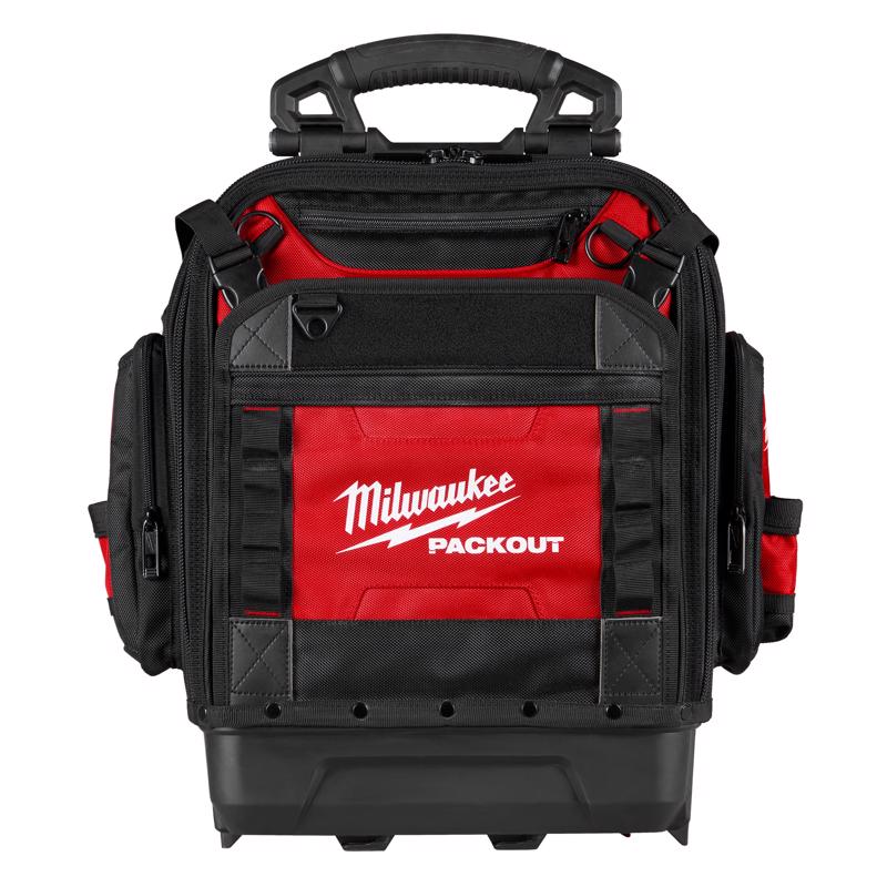 Milwaukee Packout 18 in. W X 20 in. H Ballistic Polyester Backpack 42 pocket Black/Red 1 pc