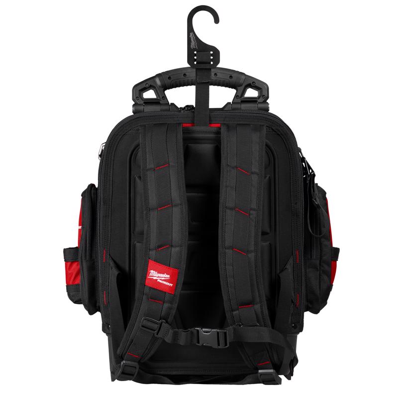 Milwaukee Packout 18 in. W X 20 in. H Ballistic Polyester Backpack 42 pocket Black/Red 1 pc