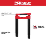 Milwaukee PACKOUT 19.75 in. H Long Handle Tool Holder Polypropylene Black/Red