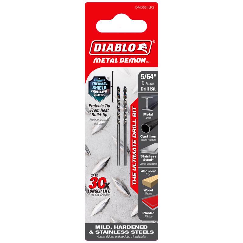DRLL BIT ROUND 5/64" 2PC