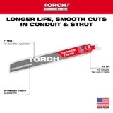 Milwaukee Torch 9 in. Carbide Reciprocating Saw Blade 10 TPI 1 pk