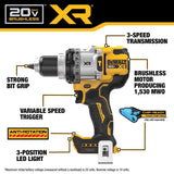 DeWalt 20V MAX XR 1/2 in. Brushless Cordless Hammer Drill Kit (Battery & Charger)