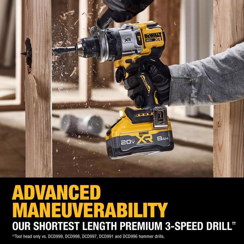 DeWalt 20V MAX XR 1/2 in. Brushless Cordless Hammer Drill Kit (Battery & Charger)