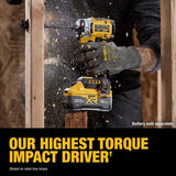 DeWalt 20V MAX XR 1/4 in. Cordless Brushless 3-Speed Impact Driver Tool Only