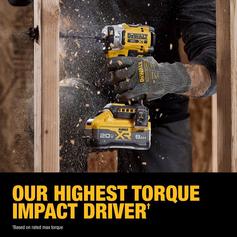 DeWalt 20V MAX XR 1/4 in. Cordless Brushless 3-Speed Impact Driver Kit (Battery & Charger)