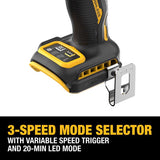 DeWalt 20V MAX XR 1/4 in. Cordless Brushless 3-Speed Impact Driver Kit (Battery & Charger)
