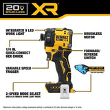 DeWalt 20V MAX XR 1/4 in. Cordless Brushless Hydraulic Impact Driver Kit (Battery & Charger)