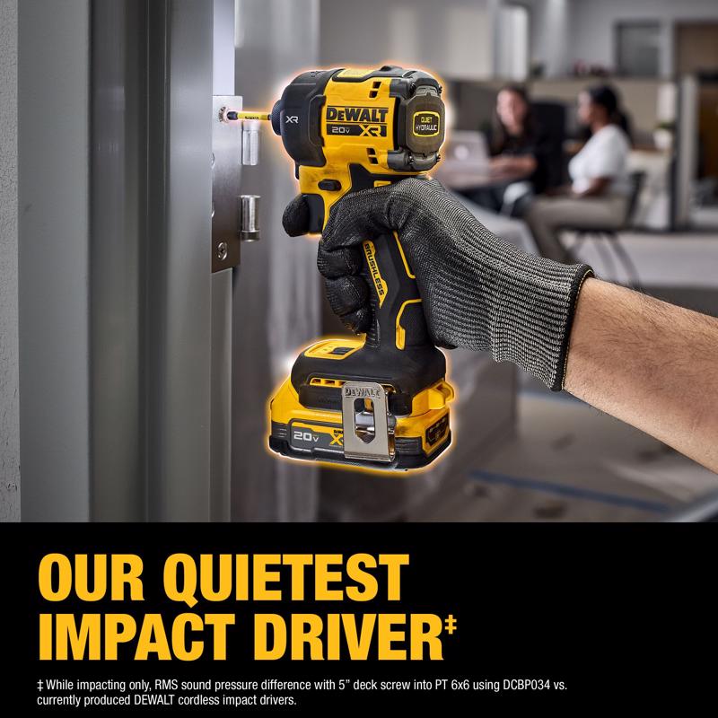 DeWalt 20V MAX XR 1/4 in. Cordless Brushless Hydraulic Impact Driver Kit (Battery & Charger)