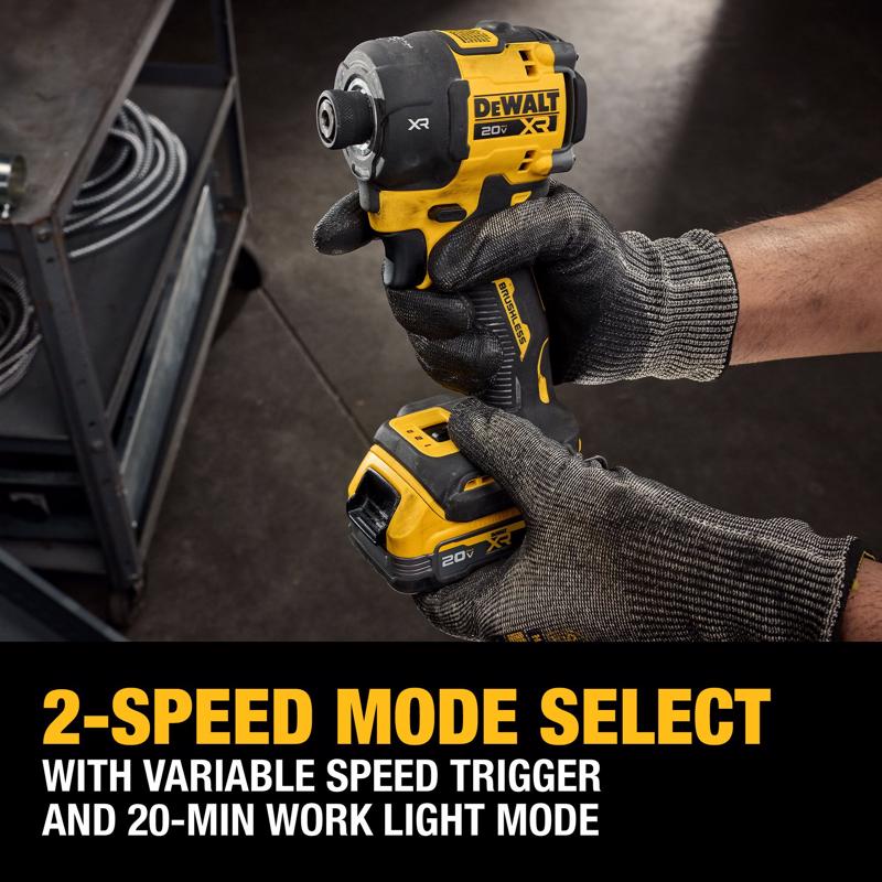 DeWalt 20V MAX XR 1/4 in. Cordless Brushless Hydraulic Impact Driver Kit (Battery & Charger)
