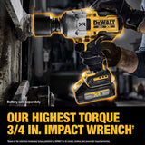 DeWalt 20V MAX XR 3/4 in. Cordless Brushless Heavy Duty Impact Wrench Tool Only