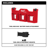 Milwaukee PACKOUT Battery Rack Black/Red