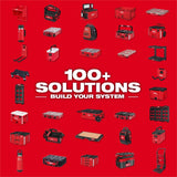 Milwaukee PACKOUT Tool Box Attachment Long Tool Holder Tool Rack Black/Red